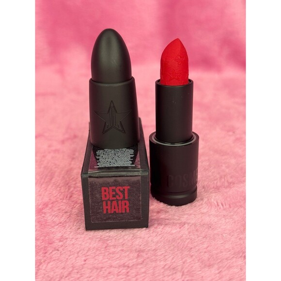 Jeffree Star Other - New! Best Hair Jeffree Star Velvet Trap Lipstick Rare NWT NIB Bright Red